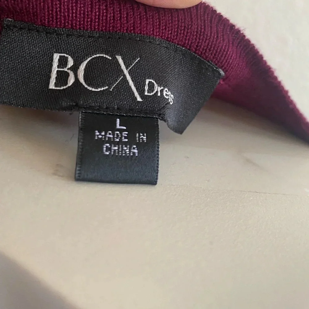 NWT BCX Juniors' Grommet-Waist Fit & Flare Dress Red Size Large - Picture 7 of 12